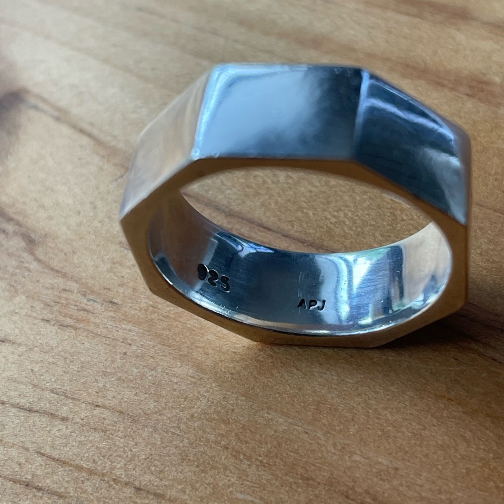 Heavy, Solid Sterling Silver Ring - image 2